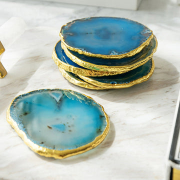 Agate Stone Coasters (Set of 6)