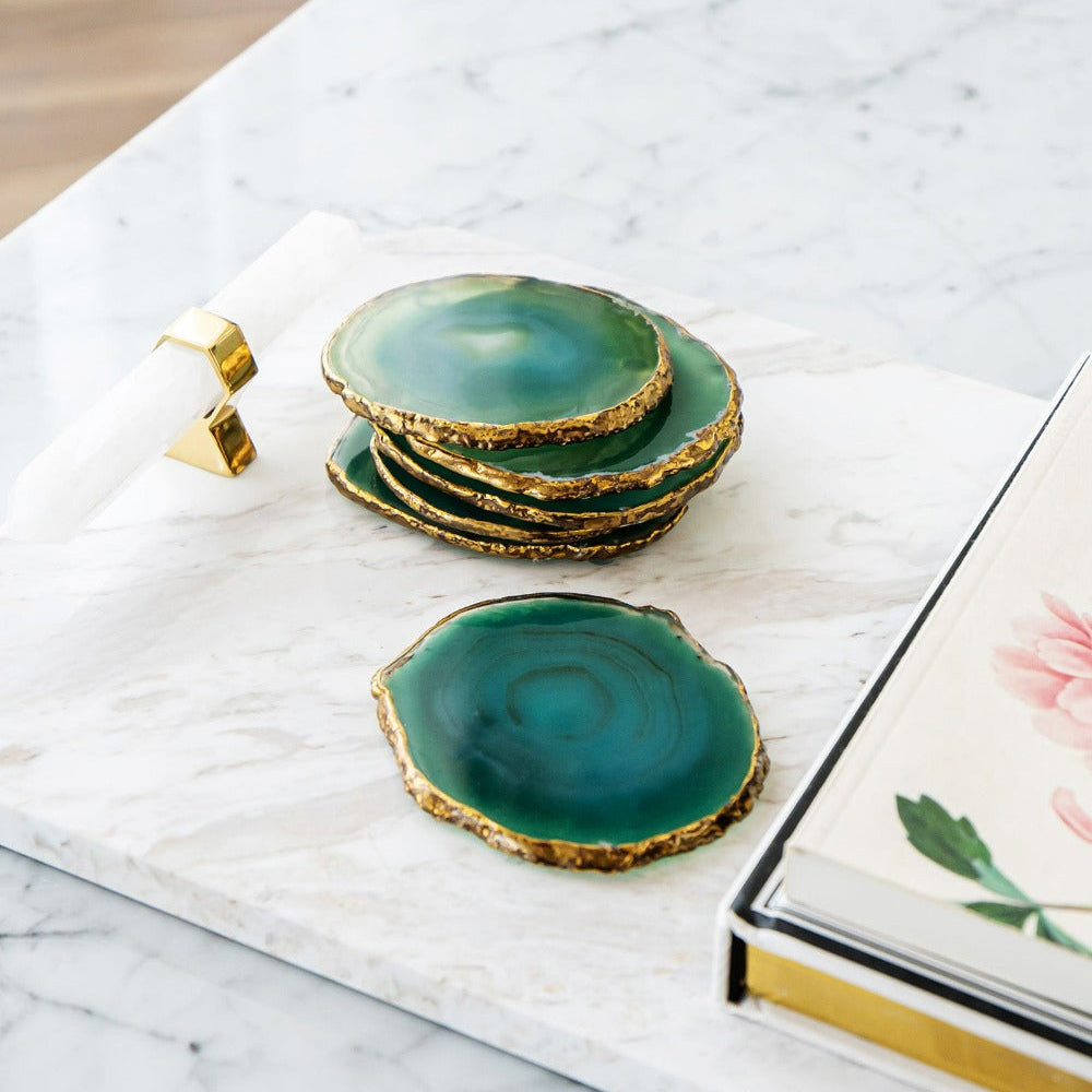 Agate Stone Coasters (Set of 6)