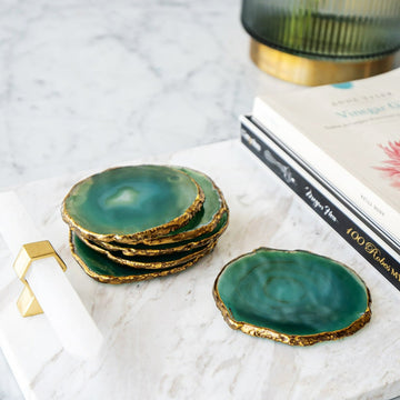 Agate Stone Coasters (Set of 6)