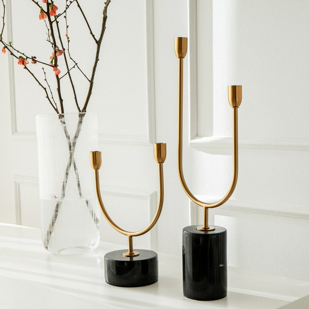 U-Shaped Candleholders