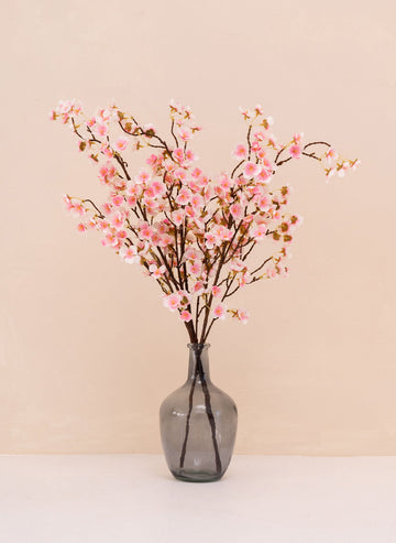 Silk Blossom Stems Pink