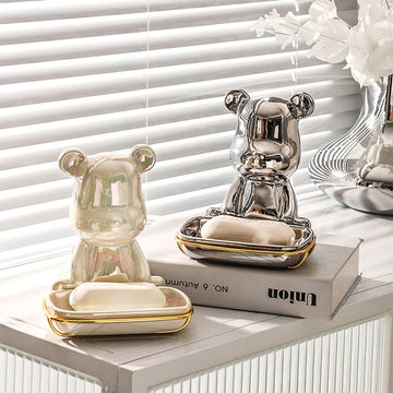 Bear-Shaped Luxury Soap Holder