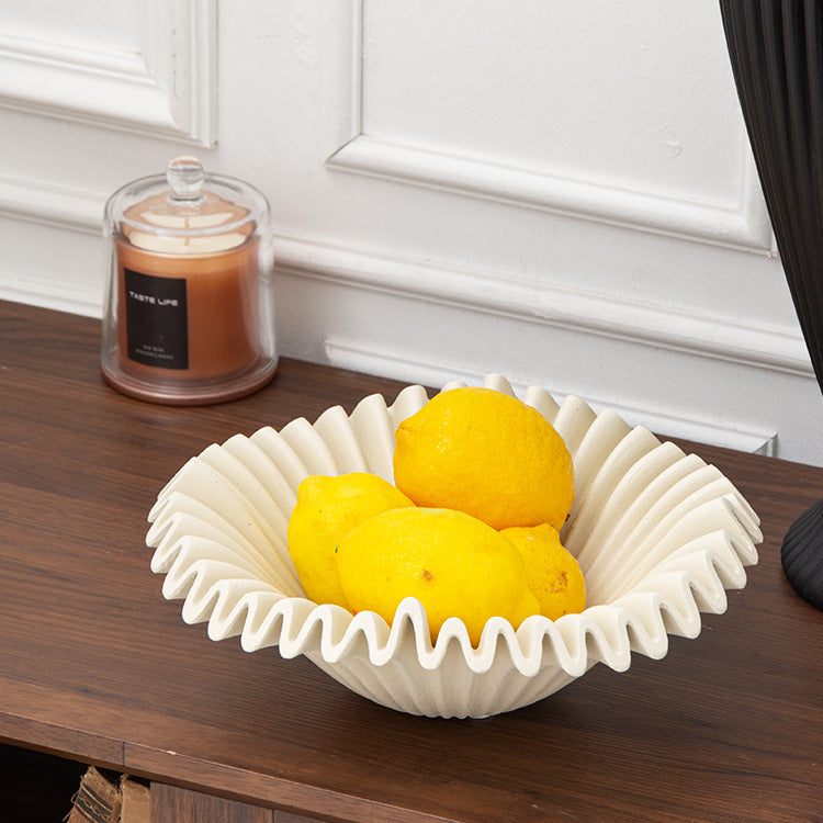 Sculptural Resin Fruit Bowl