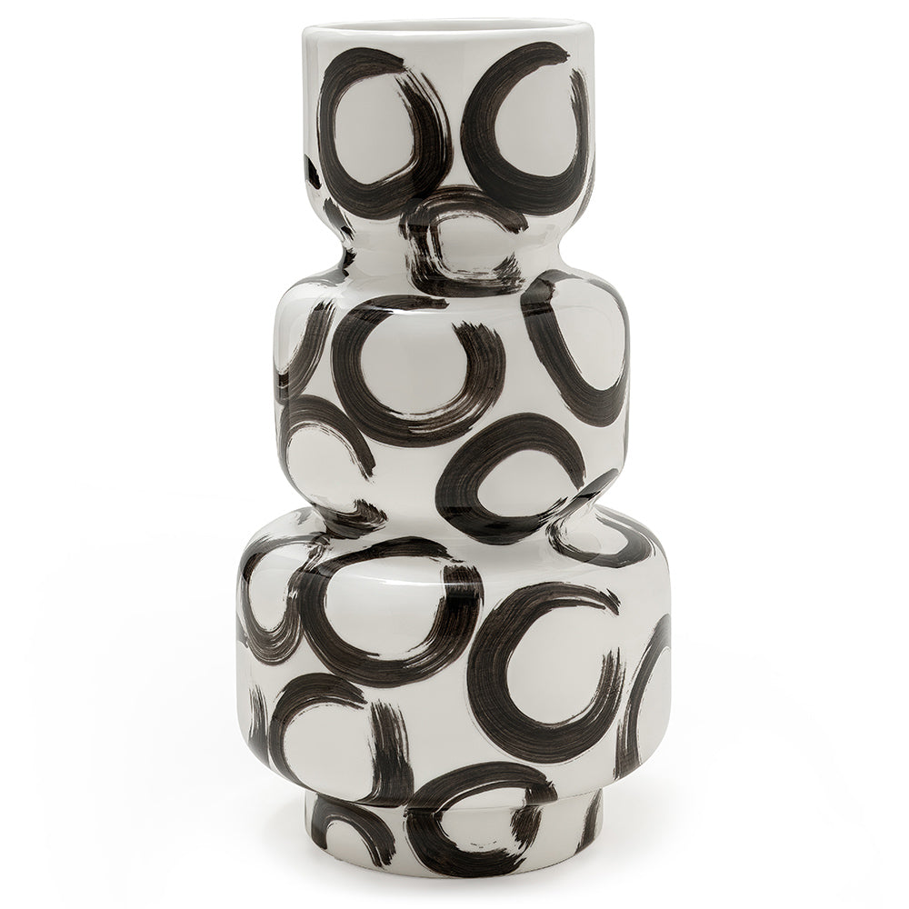 Circle Stacked Ceramic Vase